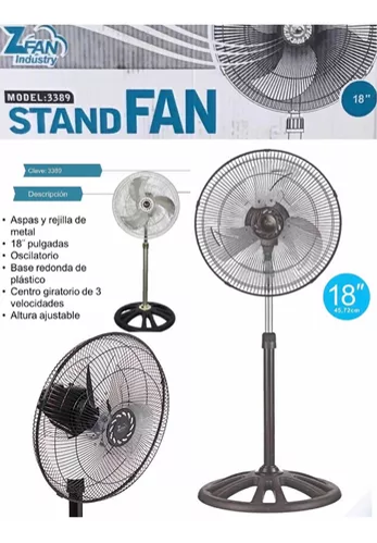 VENTILADOR PEDESTAL MOTOR INDUSTRIAL "ZFAN"